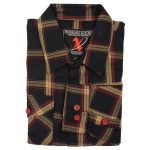 Milwaukee Leather MNG11669 Men’s Black and Yellow with Red Long Sleeve Cotton Flannel Shirt - Image 7