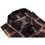 Milwaukee Leather MNG11669 Men’s Black and Yellow with Red Long Sleeve Cotton Flannel Shirt - Image 8