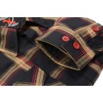 Milwaukee Leather MNG11669 Men’s Black and Yellow with Red Long Sleeve Cotton Flannel Shirt - Image 9