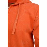 Milwaukee Leather MNG11687 Men’s Orange High-Visibility Zipper Front Premium Cotton Hoodie - Image 4