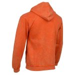Milwaukee Leather MNG11687 Men’s Orange High-Visibility Zipper Front Premium Cotton Hoodie - Image 5