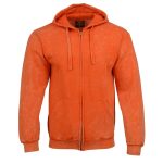 Milwaukee Leather MNG11687 Men’s Orange High-Visibility Zipper Front Premium Cotton Hoodie - Image 8