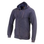Milwaukee Leather MNG11688 Men’s Navy and White Zipper Front Premium Cotton Hoodie - Image 7