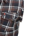 Milwaukee Leather MNG11693 Men’s Classic Black and Brown Button-Down Flannel Cut Off Frayed Sleeveless Casual Shirt - Image 4