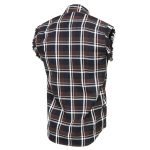 Milwaukee Leather MNG11693 Men’s Classic Black and Brown Button-Down Flannel Cut Off Frayed Sleeveless Casual Shirt - Image 6