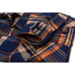 Milwaukee Leather MNG11700 | Men’s ‘The Wolfman’ Blue/Orange Long Sleeve 10.5-Oz Heavy-Duty Cotton Flannel Shirt - Image 11