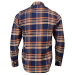Milwaukee Leather MNG11700 | Men’s ‘The Wolfman’ Blue/Orange Long Sleeve 10.5-Oz Heavy-Duty Cotton Flannel Shirt - Image 2