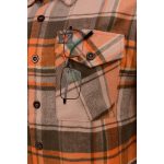 Milwaukee Leather  Men’s ‘Wild One’ Brown/Orange Long Sleeve 10.5-Oz Heavy Duty-Cotton Flannel Shirt MNG11701 - Image 8