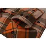 Milwaukee Leather  Men’s ‘Wild One’ Brown/Orange Long Sleeve 10.5-Oz Heavy Duty-Cotton Flannel Shirt MNG11701 - Image 11