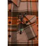 Milwaukee Leather  Men’s ‘Wild One’ Brown/Orange Long Sleeve 10.5-Oz Heavy Duty-Cotton Flannel Shirt MNG11701 - Image 12