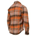 Milwaukee Leather  Men’s ‘Wild One’ Brown/Orange Long Sleeve 10.5-Oz Heavy Duty-Cotton Flannel Shirt MNG11701 - Image 5