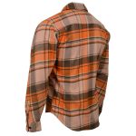 Milwaukee Leather  Men’s ‘Wild One’ Brown/Orange Long Sleeve 10.5-Oz Heavy Duty-Cotton Flannel Shirt MNG11701 - Image 4