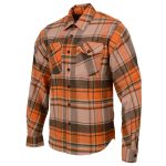 Milwaukee Leather  Men’s ‘Wild One’ Brown/Orange Long Sleeve 10.5-Oz Heavy Duty-Cotton Flannel Shirt MNG11701 - Image 6