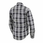 Milwaukee Leather MNG21600 Women’s Casual Black and White Long Sleeve Cotton Flannel Shirt - Image 6