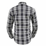 Milwaukee Leather MNG21600 Women’s Casual Black and White Long Sleeve Cotton Flannel Shirt - Image 2