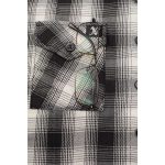 Milwaukee Leather MNG21600 Women’s Casual Black and White Long Sleeve Cotton Flannel Shirt - Image 10