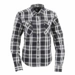 Milwaukee Leather MNG21600 Women’s Casual Black and White Long Sleeve Cotton Flannel Shirt - Image 5