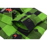 Milwaukee Leather MNG21606 Women’s Lime Green and Black Long Sleeve Cotton Casual Flannel Shirt - Image 12