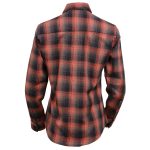 Milwaukee Leather MNG21607 Women’s Casual Red and Black Long Sleeve Cotton Casual Flannel Shirt - Image 9