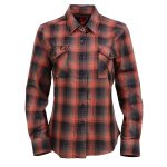 Milwaukee Leather MNG21607 Women’s Casual Red and Black Long Sleeve Cotton Casual Flannel Shirt - Image 12