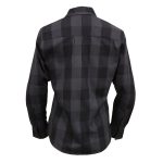 Milwaukee Leather MNG21608 Women’s Casual Dark Gray and Black Long Sleeve Cotton Casual Flannel Shirt - Image 8