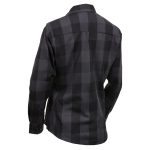 Milwaukee Leather MNG21608 Women’s Casual Dark Gray and Black Long Sleeve Cotton Casual Flannel Shirt - Image 12