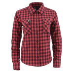 Milwaukee Leather MNG21609 Women’s Casual Red and Black Long Sleeve Cotton Casual Flannel Shirt - Image 4