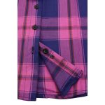 Milwaukee Leather MNG21610 Women’s Pink, Blue and Maroon Long Sleeve Cotton Flannel Shirt - Image 11