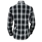 Milwaukee Leather MNG21611 Women’s Black and White Long Sleeve Cotton Flannel Shirt - Image 17