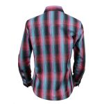 Milwaukee Leather MNG21612 Women’s Black and Pink with Blue Long Sleeve Cotton Flannel Shirt - Image 11