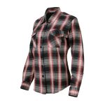 Milwaukee Leather MNG21613 Women’s Black and Red with White Long Sleeve Cotton Flannel Shirt - Image 15