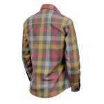 Milwaukee Leather MNG21614 Women’s Gray and Red with Yellow Long Sleeve Cotton Flannel Shirt - Image 13