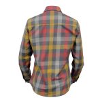 Milwaukee Leather MNG21614 Women’s Gray and Red with Yellow Long Sleeve Cotton Flannel Shirt - Image 11