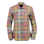 Milwaukee Leather MNG21614 Women’s Gray and Red with Yellow Long Sleeve Cotton Flannel Shirt - Image 12