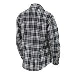 Milwaukee Leather MNG21615 Women’s Black and White Long Sleeve Cotton Flannel Shirt - Image 4
