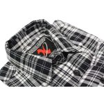 Milwaukee Leather MNG21615 Women’s Black and White Long Sleeve Cotton Flannel Shirt - Image 8
