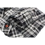 Milwaukee Leather MNG21615 Women’s Black and White Long Sleeve Cotton Flannel Shirt - Image 9