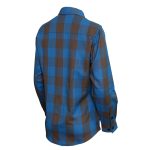 Milwaukee Leather MNG21618 Women’s Brown and Aqua Long Sleeve Cotton Flannel Shirt - Image 5