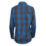 Milwaukee Leather MNG21618 Women’s Brown and Aqua Long Sleeve Cotton Flannel Shirt - Image 2