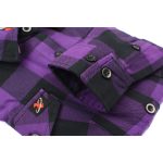 Milwaukee Leather MNG21619 Women’s Black and Purple Long Sleeve Cotton Flannel Shirt - Image 9