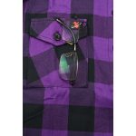 Milwaukee Leather MNG21619 Women’s Black and Purple Long Sleeve Cotton Flannel Shirt - Image 10