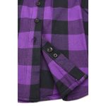 Milwaukee Leather MNG21619 Women’s Black and Purple Long Sleeve Cotton Flannel Shirt - Image 11