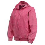 Milwaukee Leather MNG21620 Women’s Distressed Pink Sweatshirt Full Zip Up Long Sleeve Casual Hoodie – with Pocket - Image 11