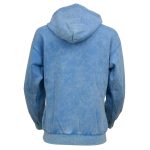 Milwaukee Leather MNG21621 Women’s Distressed Blue Sweatshirt Full Zip Up Long Sleeve Casual Hoodie – with Pocket - Image 9