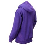 Milwaukee Leather MNG21622 Women’s Distressed Purple Sweatshirt Full Zip Up Long Sleeve Casual Hoodie – with Pocket - Image 4