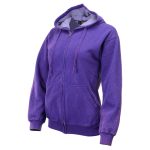 Milwaukee Leather MNG21622 Women’s Distressed Purple Sweatshirt Full Zip Up Long Sleeve Casual Hoodie – with Pocket - Image 6
