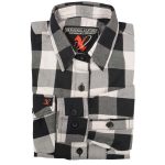 Milwaukee Leather MNG21633 Women’s Casual Black and White Long Sleeve Cotton Flannel Shirt - Image 6
