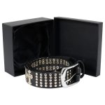 Milwaukee Leather MP7101 Men’s Cross and Stud Black Genuine Leather Biker Belt with Interchangeable Buckle - Image 5