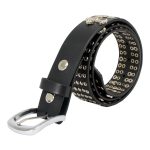 Milwaukee Leather MP7101 Men’s Cross and Stud Black Genuine Leather Biker Belt with Interchangeable Buckle - Image 9