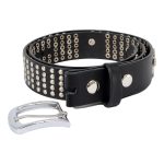 Milwaukee Leather MP7101 Men’s Cross and Stud Black Genuine Leather Biker Belt with Interchangeable Buckle - Image 10